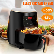 Cheffinger CF-AFRY4.5: 1400W Digital LED Air Fryer - 4.5 Liters Black