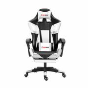 Herzberg HG-8082: Tri-color Gaming and Office Chair with T-shape Accent White