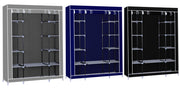 Herzberg HG-8009: Storage Wardrobe - Large Black