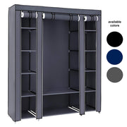Herzberg HG-8009: Storage Wardrobe - Large Gray