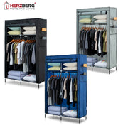 Herzberg HG-8012: Storage Wardrobe Gray