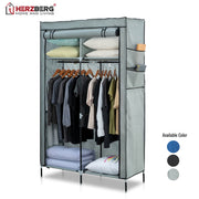 Herzberg HG-8012: Storage Wardrobe Gray