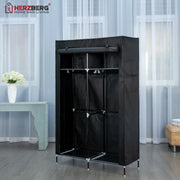 Herzberg HG-8012: Storage Wardrobe Gray