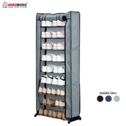 Herzberg HG-8076: 9-Tier Small Shoe Rack Organizer Blue