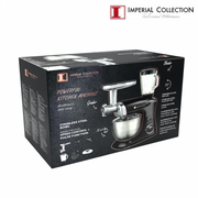 Imperial Collection Multifunctional Stand Mixer, Blender, Meat Grinder Gray