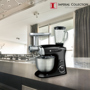 Imperial Collection Multifunctional Stand Mixer, Blender, Meat Grinder Gray