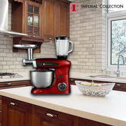 Imperial Collection Multifunctional Stand Mixer, Blender, Meat Grinder Gray