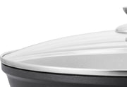 Royalty Line RL-BW30M: Marble Coated Cooking Wok Pan - 30cm